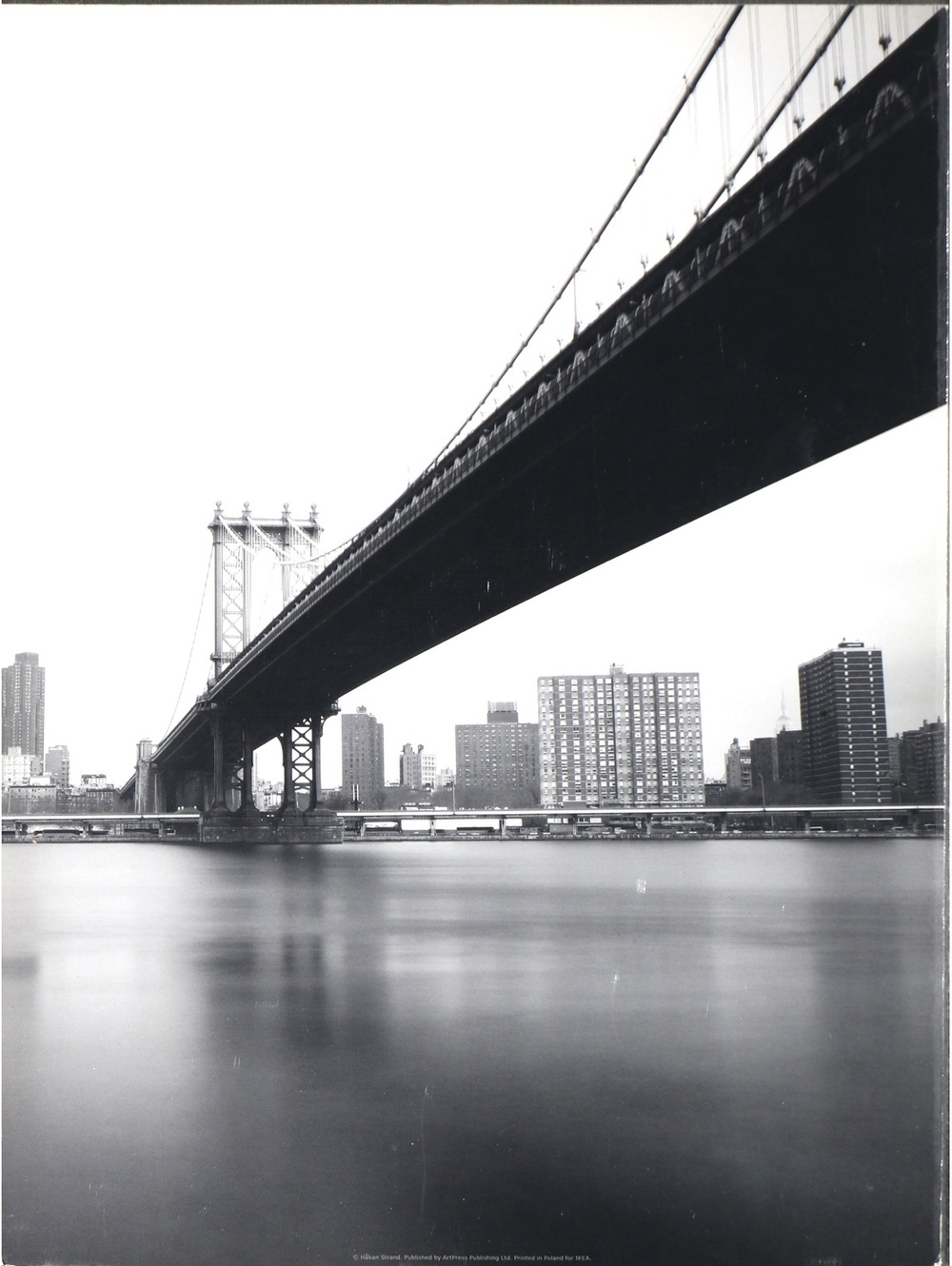 Photo art photography Manhattans Bridge NY black & white